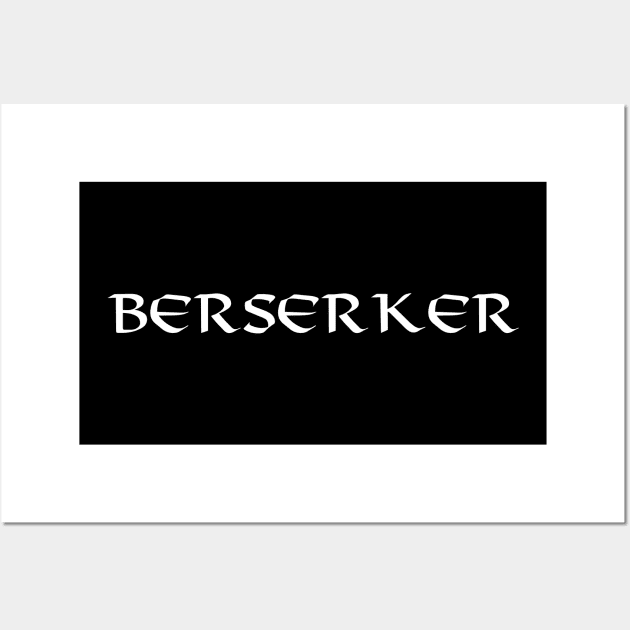 Berserker - White Wall Art by VT Designs